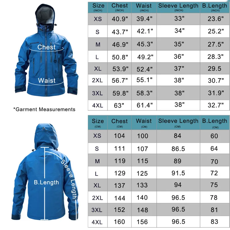 กันน้ำฝนตกปลาชุดฉนวนเอว Wader  - Fishing Jacket Waterproof บทวิจารณ์และราคา