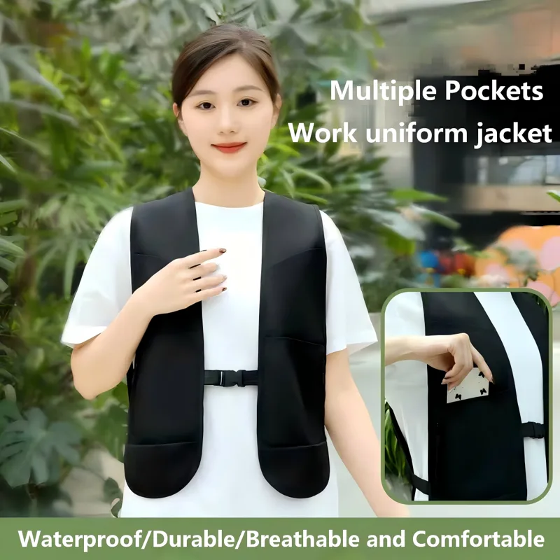 เสื้อกั๊กทำงานแบบมีซิป น้ำหนัก - Fishing Vest บทวิจารณ์และราคา