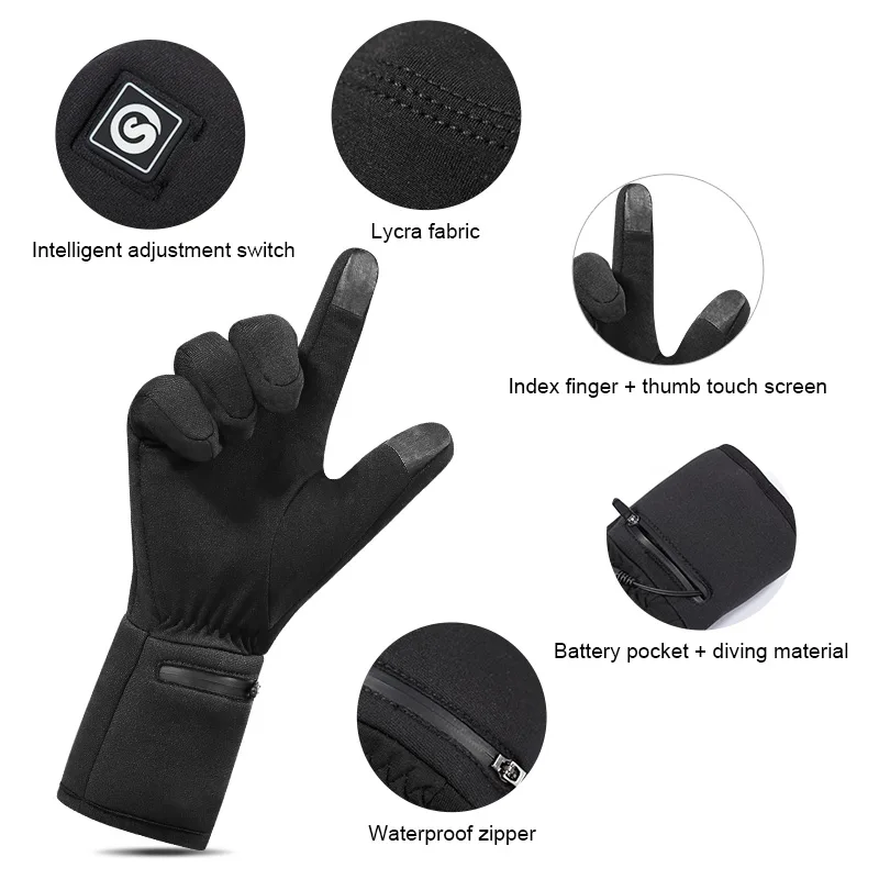 ชาร์จไฟฟ้า Liner ถุงมืออุ่นฤดู - Fishing Gloves บทวิจารณ์และราคา