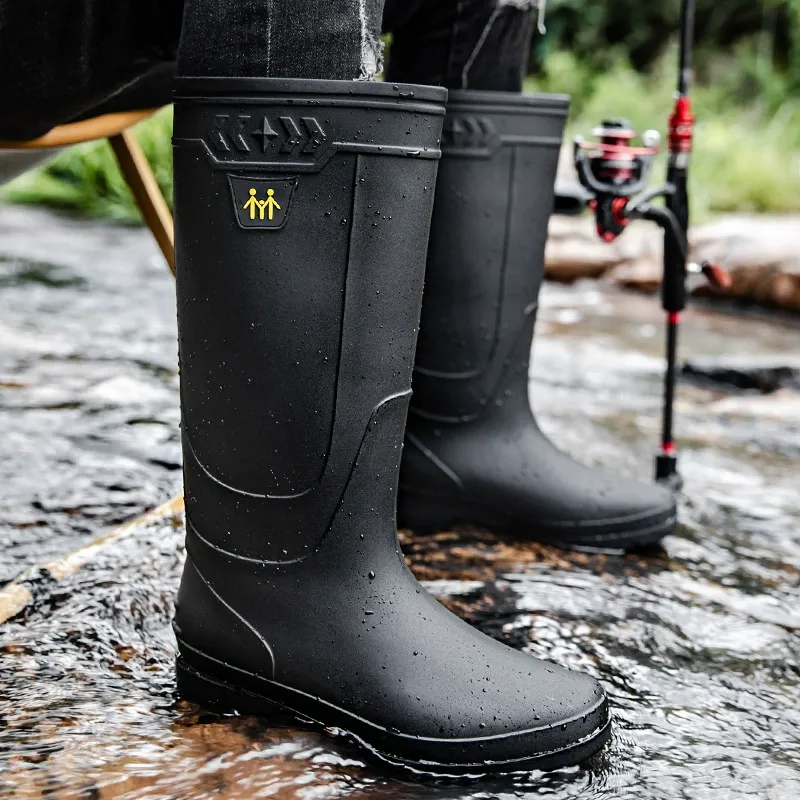 ผู้ชายรองเท้าฝนรองเท้าทํางานรอ - Fishing Boots บทวิจารณ์และราคา