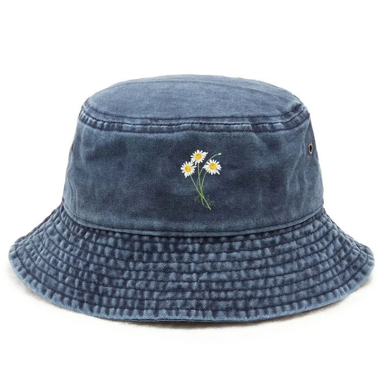 หมวกบักเก็ตผ้าฝ้ายลายดอกไม้สไต - Fishing Hat บทวิจารณ์และราคา