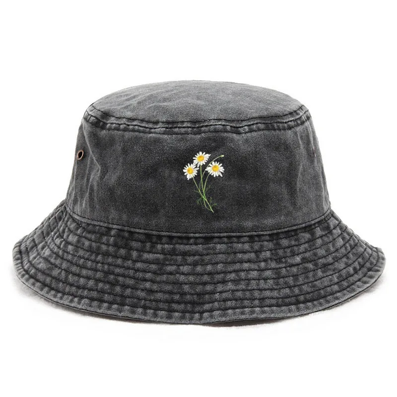 หมวกบักเก็ตผ้าฝ้ายลายดอกไม้สไต - Fishing Hat บทวิจารณ์และราคา