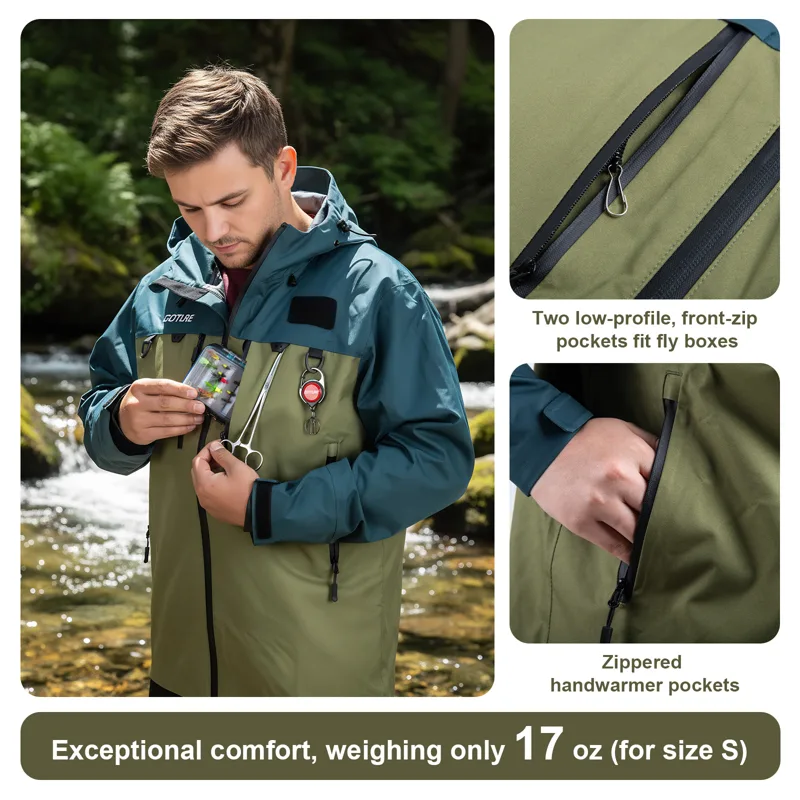 เสื้อแจ็คเก็ตกันน้ำสำหรับตกปลา - Fishing Bag Waterproof บทวิจารณ์และราคา